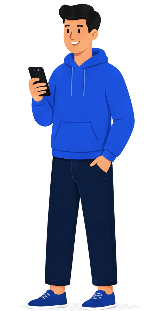 Reseller using MBC on his phone